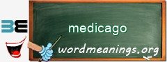 WordMeaning blackboard for medicago